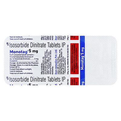 MONOTAG 5mg Tablet 10's - Angina