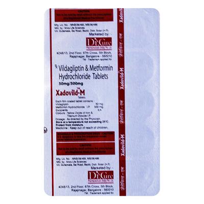 XADOVILD M Tablet 10's - Diabetes-Ant