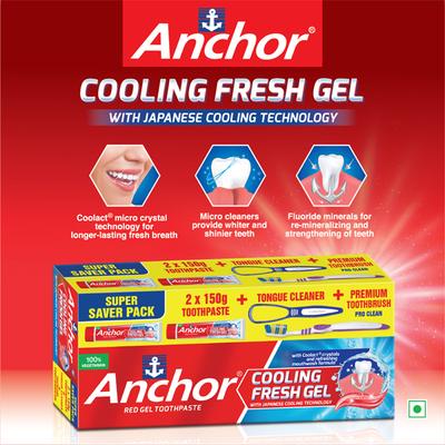 Anchor Cooling Fresh Gel Toothpaste - Super Saver Pack - Toothpaste