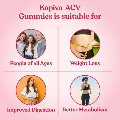 Kapiva Apple Cider Vinegar Gummies 60's - Health Products