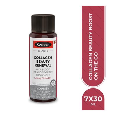 Swisse Collagen Beauty Renewal Energy Drink - Orange Flavour 30 ml - Hair & Skin