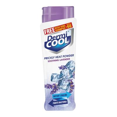 Dermicool Prickly Heat Powder - Soothing Lavender 150 gm + Free Kesh King Shampoo Worth Rs. 60 - Talcum Powders