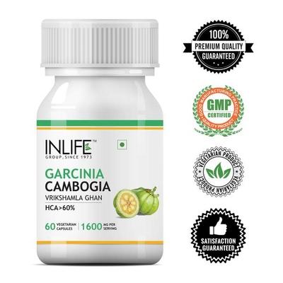 INLIFE Garcinia Cambogia 1600 mg Vegetarian Capsules 60's - Herbal Dietary Supplement