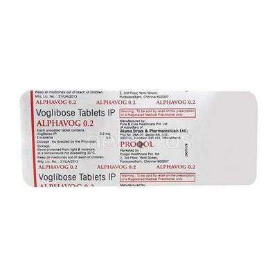 Alphavog 0.2mg Tablet 10'S - Diabetes-Ant
