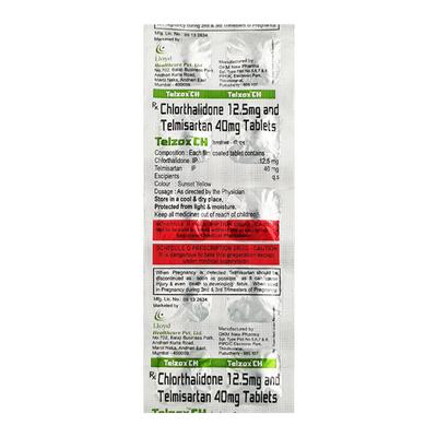Telzox CH Tablet 10'S - Hypertension-Ang