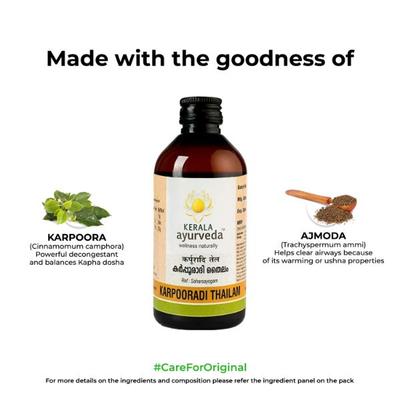 Kerala Ayurveda Karpooradi Thailam 200 ml - Speciality Medicines
