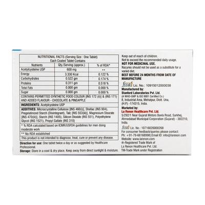 Nacyres 600mg Tablet 10'S - Cough And Cold-Cou