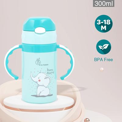 R For Rabbit Steebo Elephant Straw Sipper 300 ml - Blue - Feeding & Nursing