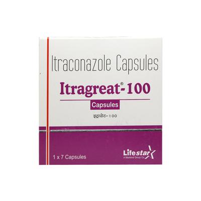 Itragreat 100mg Capsule 7'S - Fungal Infections-Anf