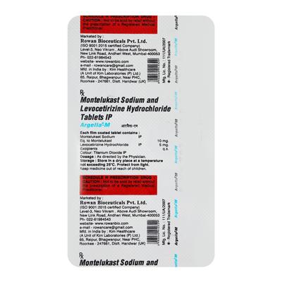 ARGELLA M Tablet 10's - Allergies-Ant