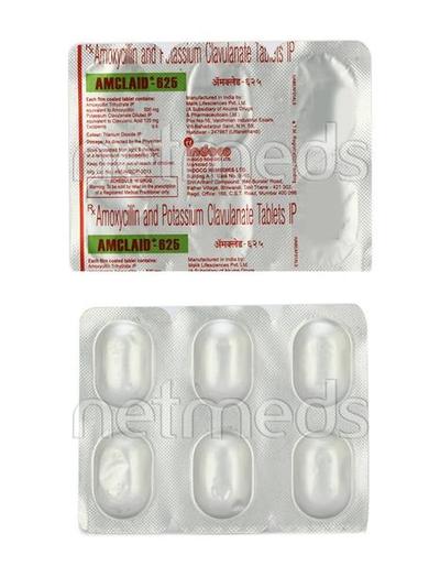 Amclaid 625mg Tablet 6'S - Bacterial Infections-Pen