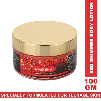 Fixderma Teenilicious Body Lotion - Red Shimmer 100 gm - Lotions & Creams