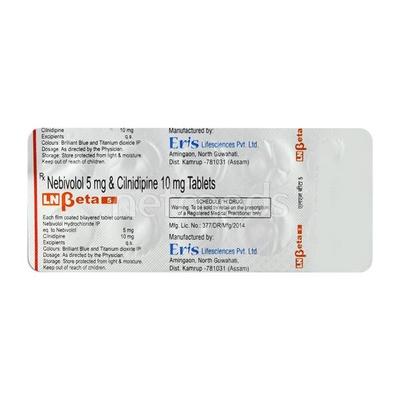 LN Beta 5mg Tablet 10'S - Hypertension-Bet