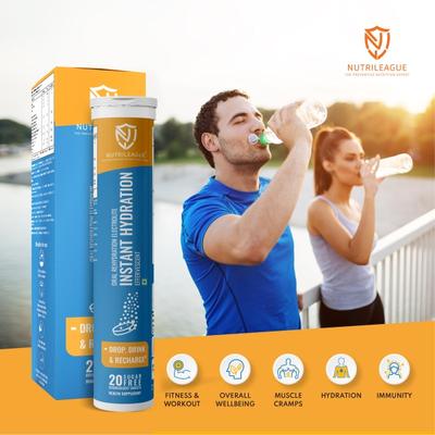 Nutrileague Instant Hydration Effervescent Tablet 20's - Multi-Vitamins