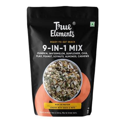 True Elements Roasted 9-in-1 Snack Mix 125 gm - Nutritional Bars