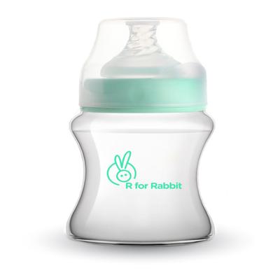 R For Rabbit First Feed Polypropylin Feeding Bottle 150 ml - Sea Green - Feeding & Nursing