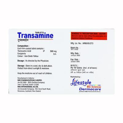 TRANSAMINE Tablet 10's - Bleeding Disorders-Hae