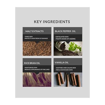 Raw Nature Body Wash - Malt Extracts & Pepper Vanilla 60 gm - Shower Gels & Body Wash