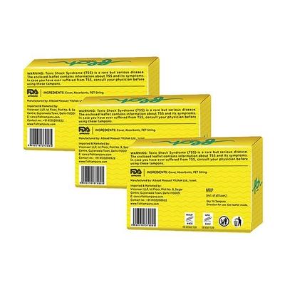 Floh Tampons -Combo Regular (Pack of 3 x 10's) - Tampons