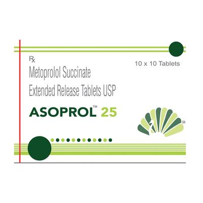 ASOPROL 25mg Tablet 10's - Hypertension-Bet