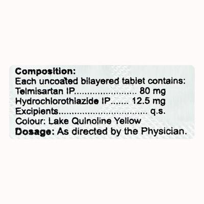 TELAID H 80 Tablet 10's - Hypertension-Ang