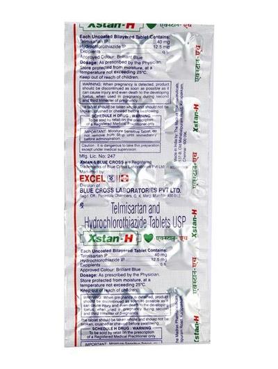 Xstan H Tablet 10'S - Hypertension-Ang