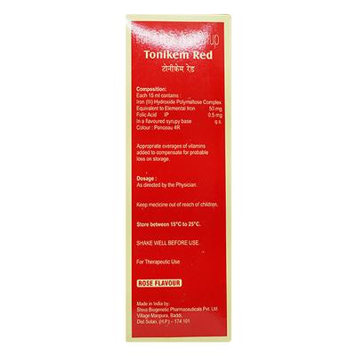 TONIKEM RED Syrup 300ml - Iron Supplement/Anaemia-Vma
