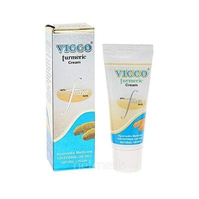 Vicco Turmeric Cream with Foam Base 30 gm - Skin-Treatment