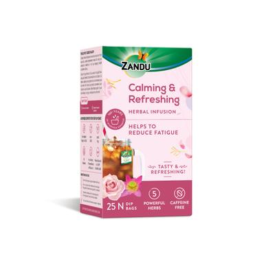 Zandu Calming and Refreshing Herbal Infusion Tea Bags 25's - Teas