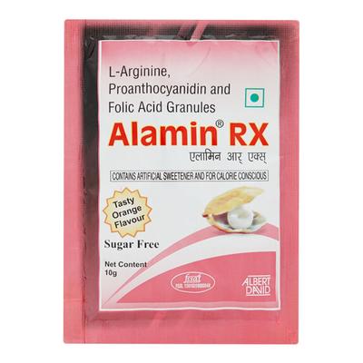 ALAMIN RX SUGAR FREE TASTY ORANGE FLAVOUR Granules 10gm - Supplements-Sup