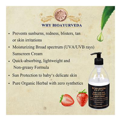 Bioayurveda Basics Baby Care Sun Protective Face & Body Lotion 500 gm - Body Sunscreen