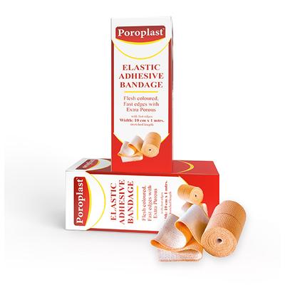 Poroplast Elastic Adhesive Bandage (10 cm x 1 mtr) - Bandages
