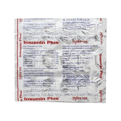 Insumin Plus Capsule 15'S - Nootropics And Neurotrophics