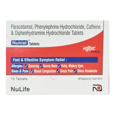 NUHIST TABLET 10'S - Cough And Cold-Cou