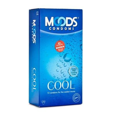 MOODS CONDOMS COOL 12'S - Plain/Flavoured Condoms