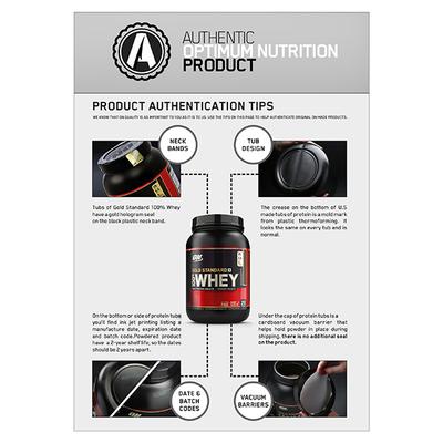 Optimum Nutrition (ON) 100% Whey Gold Standard Powder - Delicious Strawberry 2 lb - Whey Proteins