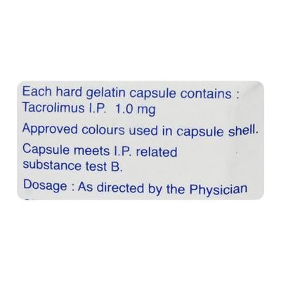 Tacrotor 1mg Capsule 10'S - Auto Immune Disease-Imm