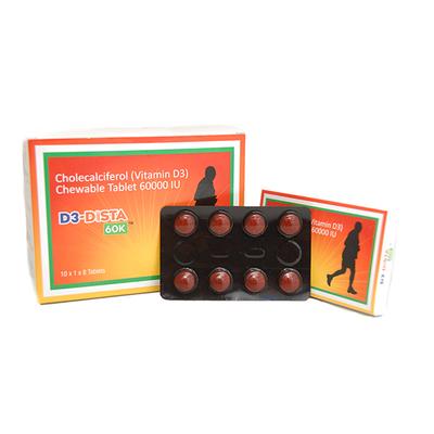 D3 DISTA 60k Chewable Tablet 8's - Supplements-Vit