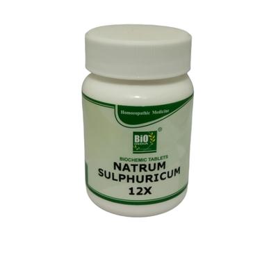 Bio-India's Biochemic Tablet - Natrum Sulphuricum 12X 25 gm - Bio-Chemic