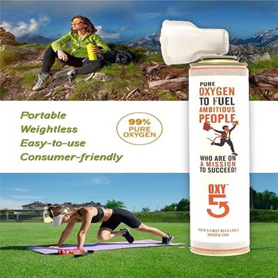 Oxy5 Refillable Portable Oxygen Can 5 Litre - Oxygen Cylinder