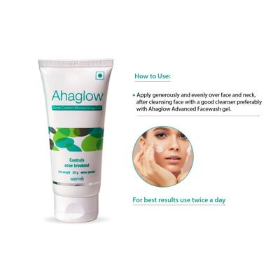 Ahaglow Acne Control Moisturizing Gel 50gm - Face Wash & Cleansers