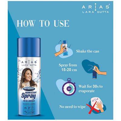 Arias Surface Disinfectant Spray (Pack of 2 X 600 ml) - Others