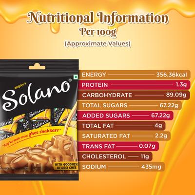 Wrigley's Solano Desi Ghee Candy (Pack of 45 x 3 gm) 1's - Nutritional Bars