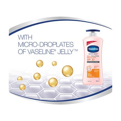 Vaseline Healthy Bright Sun+Pollution Protection SPF 30 Pa++ Body Lotion 400 ml - Lotions & Creams