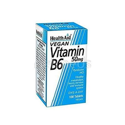 HealthAid Vegan Vitamin B6 50 mg Tablet 100's - Multi-Vitamins