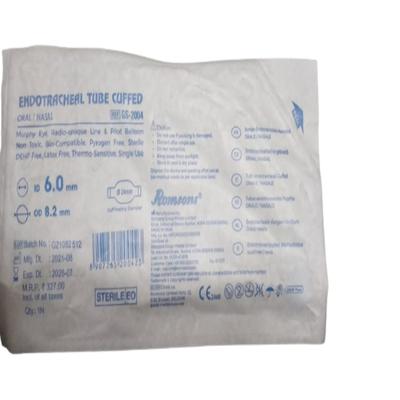 Romsons Endotracheal Tube Cuffed (GS - 2004) (Size 6.0) 1's - Airways