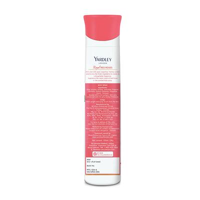 Yardley London Refreshing Body Spray - Royal Red Roses 150 ml - Women Deodorants/Roll-Ons