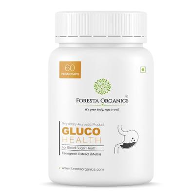 Foresta Organics Gluco Health Vegan Capsule 60's - Diabetes Care (Ayush)