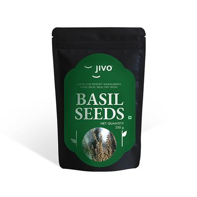 Jivo Basil Seeds 250 gm - Nutritional Bars