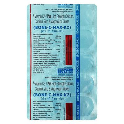 BONE C MAX K2 Tablet 10's - Supplements-Vam